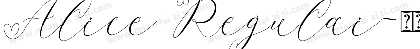 Alice Regulai字体转换
